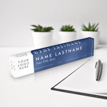Marinho de logotipo personalizado Painel branco az