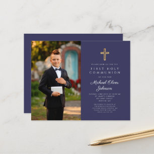 Marinho de Orçamento Blue Cross Photo Boy First Co