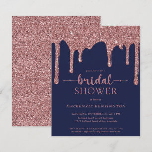 Marinho de Orçamento Rosa Azul Dourado Glitter Dr