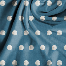 Marinho de padrão de areia branca Tecido azul