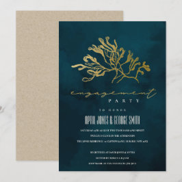 MARINHO Dourado CONVITE DE NOIVADO DE ALTURA INFER