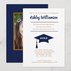 Marinho Dourado de Anúncio de Graduação do segundo