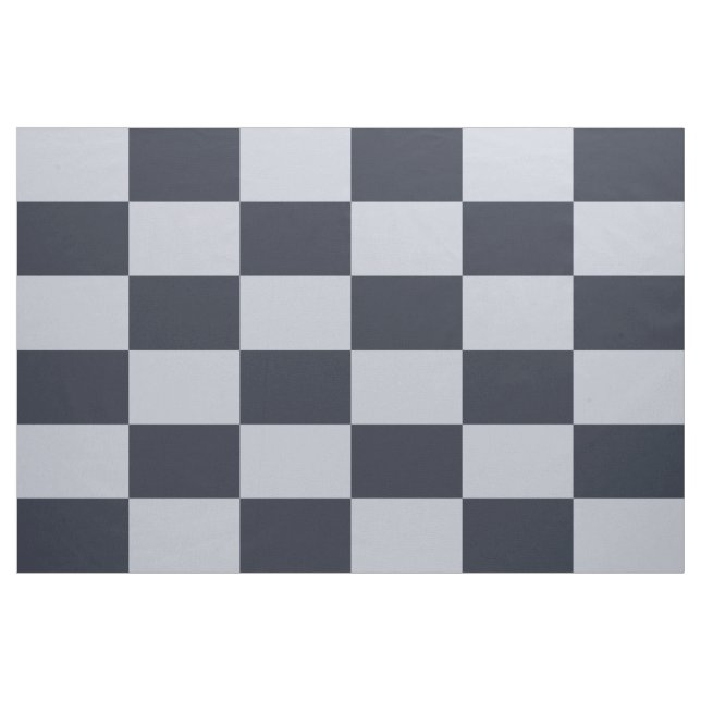 Marinho e tecido Checkered cinzento do teste (Jarda)