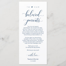 Marinho Elegante Azul, Cartões de agradecimentos d