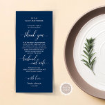 Marinho Elegante Azul, Cartões de agradecimentos d<br><div class="desc">Este é o Marinho de classe moderna Blue temed, Jante Place Setting Obrigado Cards. Compartilhe o amor e mostre seu apreço aos seus convidados, quando eles sentarem em seu assento e lerem esse obrigado encantador personalizado que você coloca com o cartão de ajuste. É uma maneira maravilhosa de acabar com...</div>