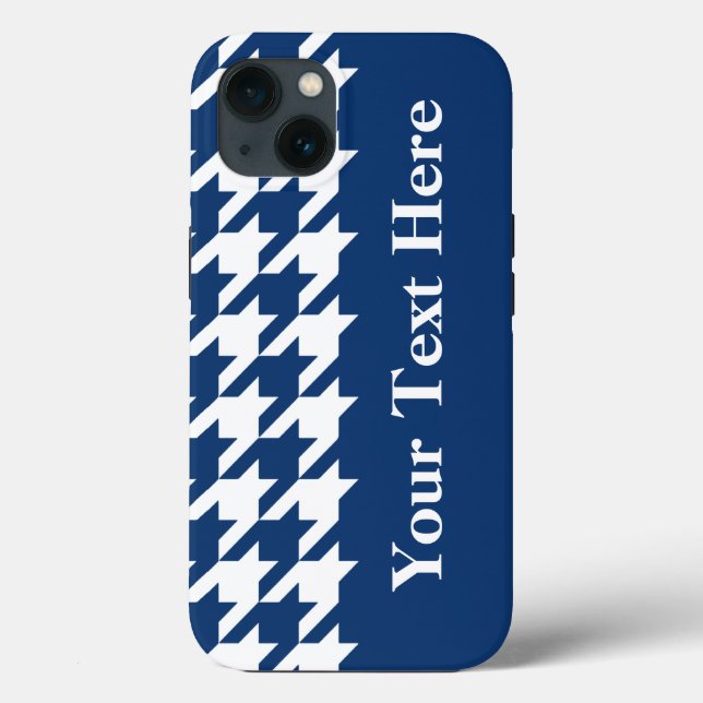 Marinho Elegante com texto personalizado (Verso)