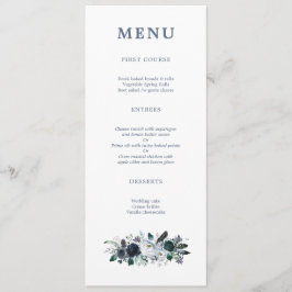 Marinho Floral Boho Wedding Menu