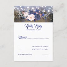 Marinho Florals Rustic Wedding RSVP