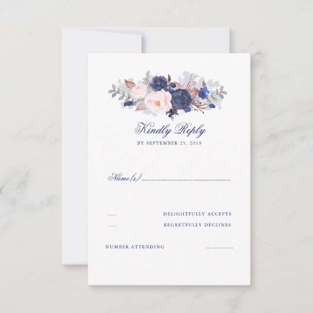 Marinho Florals Wedding RSVP (Frente)