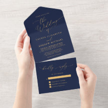 Marinho Girassol Dourado Casamento Minimalista Ama