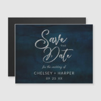 Marinho Luster Blue Silver Casamento Salve a Data