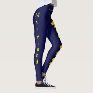 Marinho Maryland Black Eyed Susan State Leggings