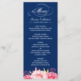 Marinho Modelo Azul Cor-de-rosa, Menu Casamento Fl