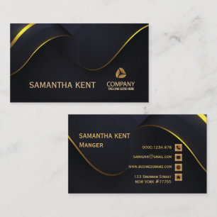 Marinho Moderno Profissional e Cartão de visita D