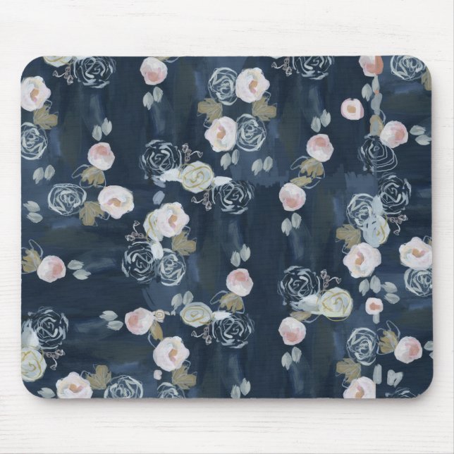 Marinho Mousepad floral (Frente)