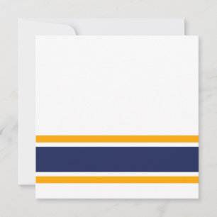 Marinho Náutico, Banhas Amarelas Azuis Em Branco