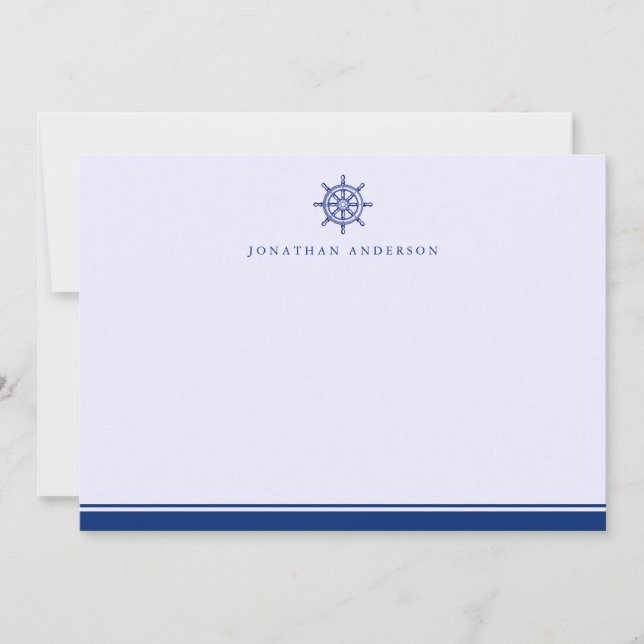 Marinho Náutico Considerou O Cartão De Nota Helm (Frente)