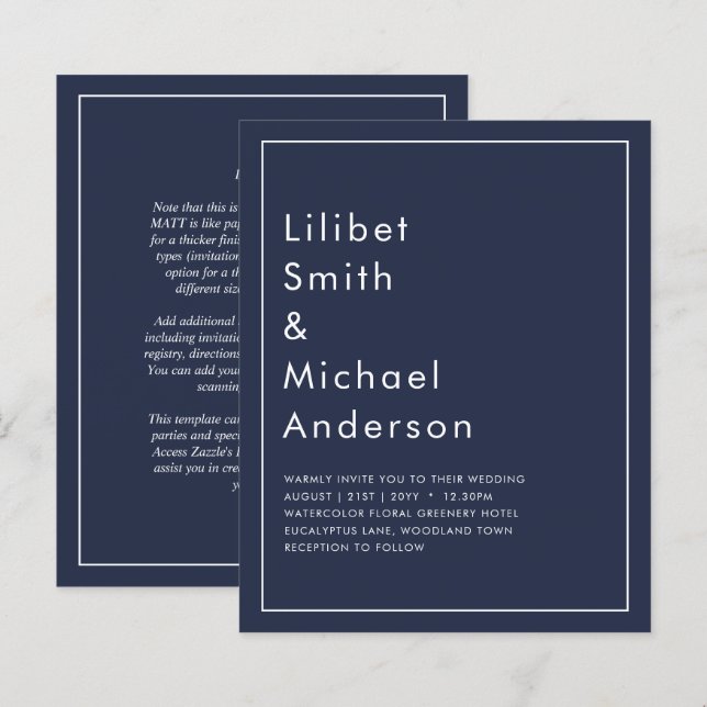 MARINHO ORÇAMENTAL COR Monocromática Azul (Frente/Verso)