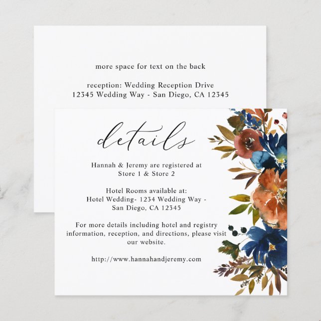 Marinho Orçamental, Laranja E Castanho Queda Detal (Frente/Verso)