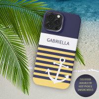 Marinho Personalizado Azul Escuro Branco Amarelo A