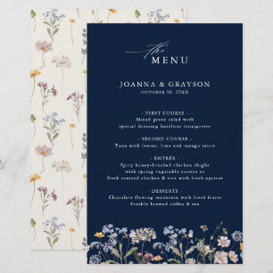 Marinho Primavera Wildflower Meadow Weding Menu