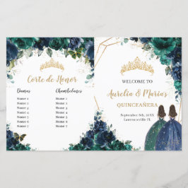Marinho Quinceañera Emerald Floral Budget Program