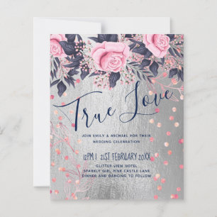 Marinho Rosa, Casamento Metálico Rosa