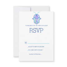 Marinho RSVP de design de casamento Elegante