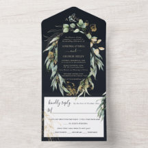 Marinho Rustic Willow Eucalyptus PixDezines em Dou