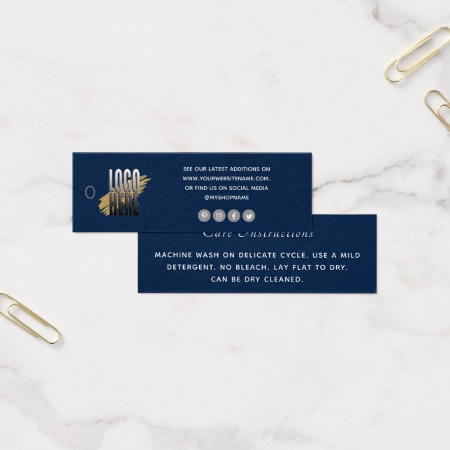 Marinho simples Logotipo azul Inserção do encapsul (Escritótio)