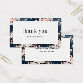 Marinho Waves Cartões de agradecimentos de Ordem F