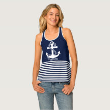 Marinhos náuticos, lâminas brancas e âncora branca