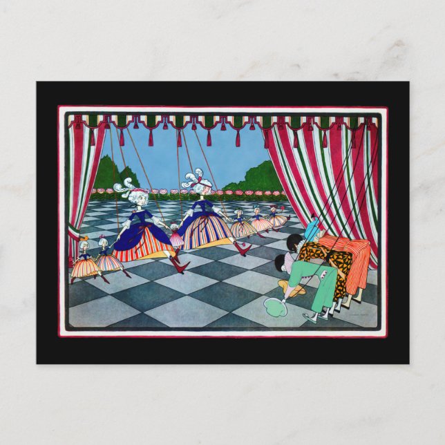 Marionette Curtsy ~ Cartão postal / Convites (Frente)