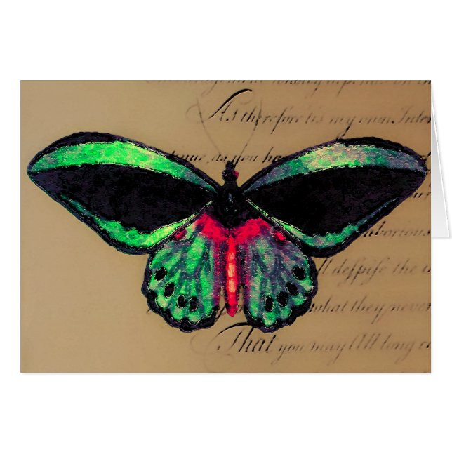 Mariposa ~ Card / Convites (Frente horizontal)