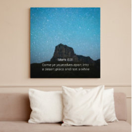 Mark 6:31 KJV Wall Art – Scripture Poster