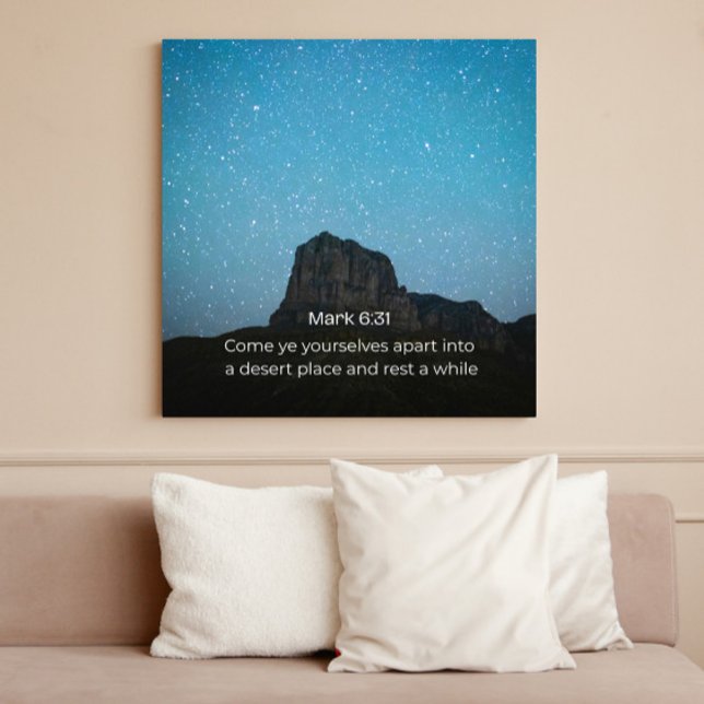 Mark 6:31 KJV Wall Art – Scripture Poster (Criador carregado)