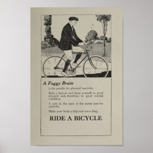 marketing de Bicicleta de 1917 e Poster de Arte