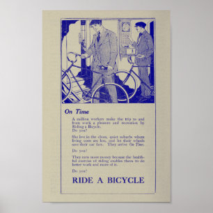 marketing de Bicicleta de 1917 e Poster de Arte