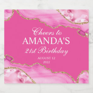 Mármaco rosa e agata Dourada