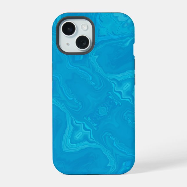 Mármore Azul Abstrato HP Lap Personalizado (Verso)