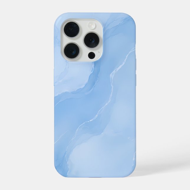 Mármore Azul Suave Padrão Abstrato (Verso)