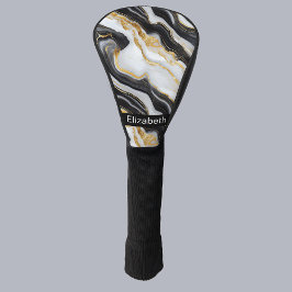 Mármore Branco Preto Dourado Moderno Personalizado