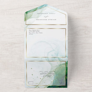 Mármore de Casamento Kelly Verde Azul Turquesa Tin