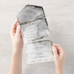 Mármore de Casamento Preto Dourado Tinta Alcoólica