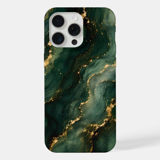 Mármore Esmeralda Luxuoso com Veias Douradas (Verso)