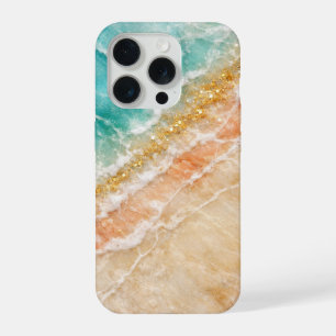 Mármore Inspirado na Praia com Veios Dourados