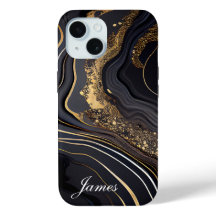 Mármore Negro E Dourado Personalizado De Luxo