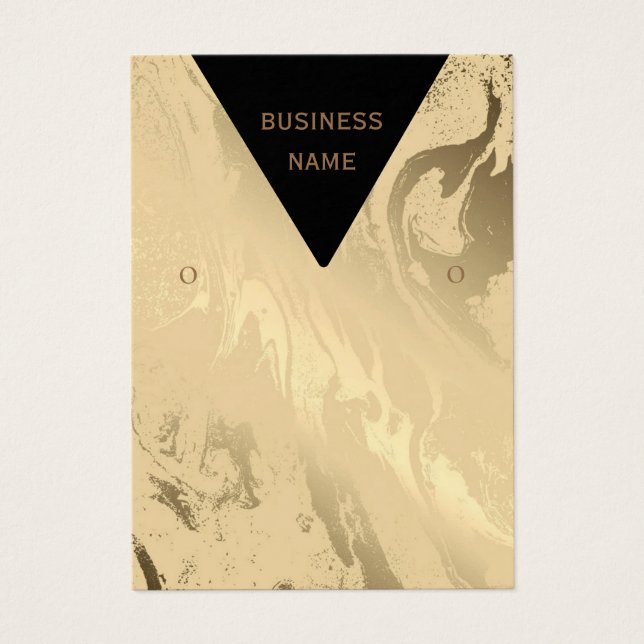 Mármore preto e dourado Elegante (Frente)