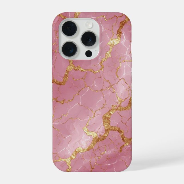 💖 Mármore Rosa com Veias Douradas ✨ Luxo Feminino (Verso)