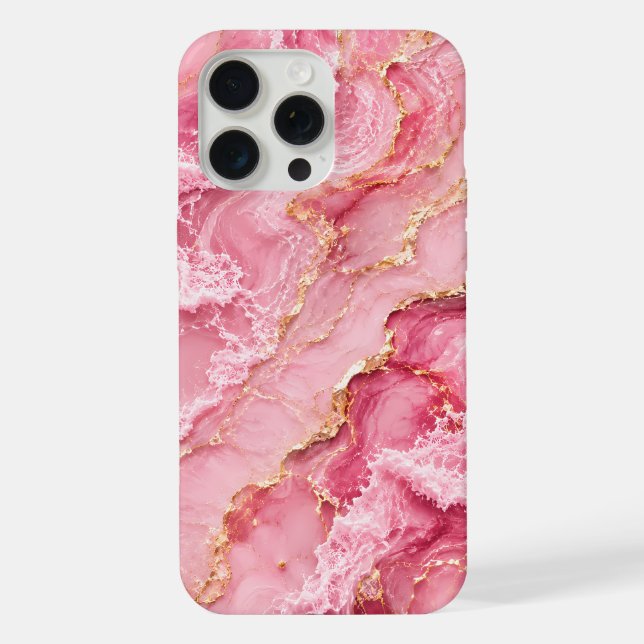 Mármore Rosa Oceano Luxo com Veias Douradas (Verso)